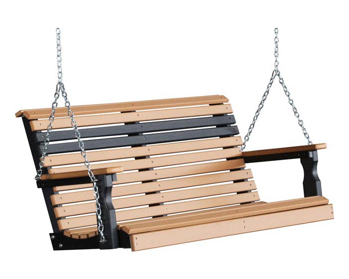 4 Foot Plain Porch Swing - Image 4