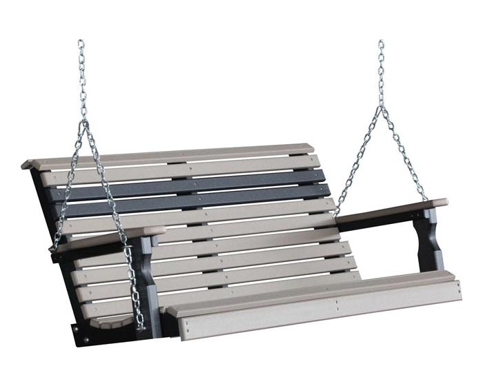 4 Foot Plain Porch Swing - Image 8