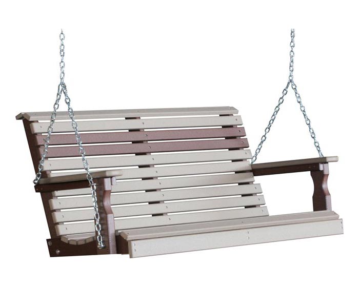 4 Foot Plain Porch Swing - Image 9