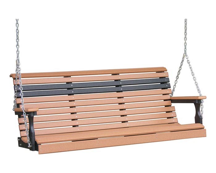 5 Foot Plain Porch Swing - Image 4