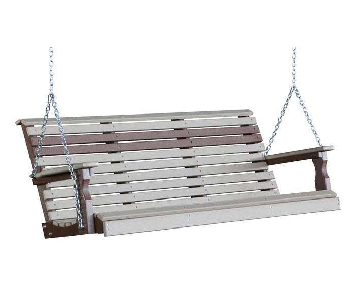 5 Foot Plain Porch Swing - Image 9