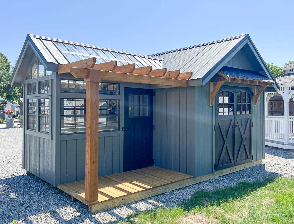 10x18 Farmhouse Garden Shed