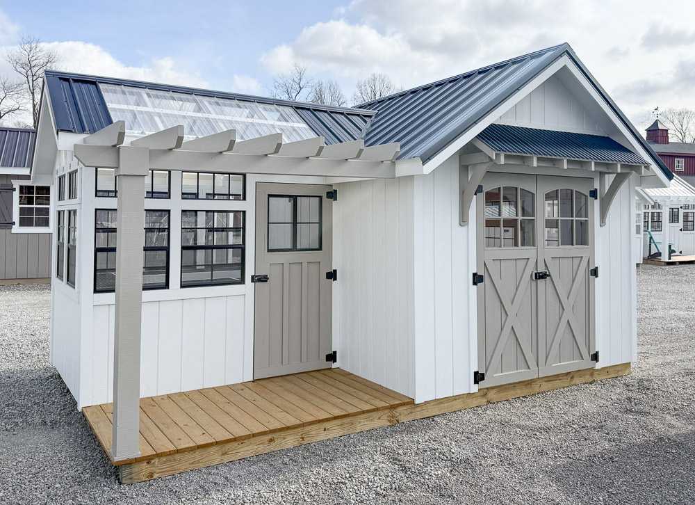 10x18 Farmhouse Garden Shed