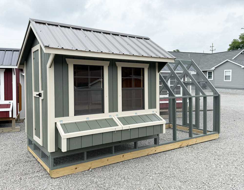 6'x8' Chicken Coop With Run